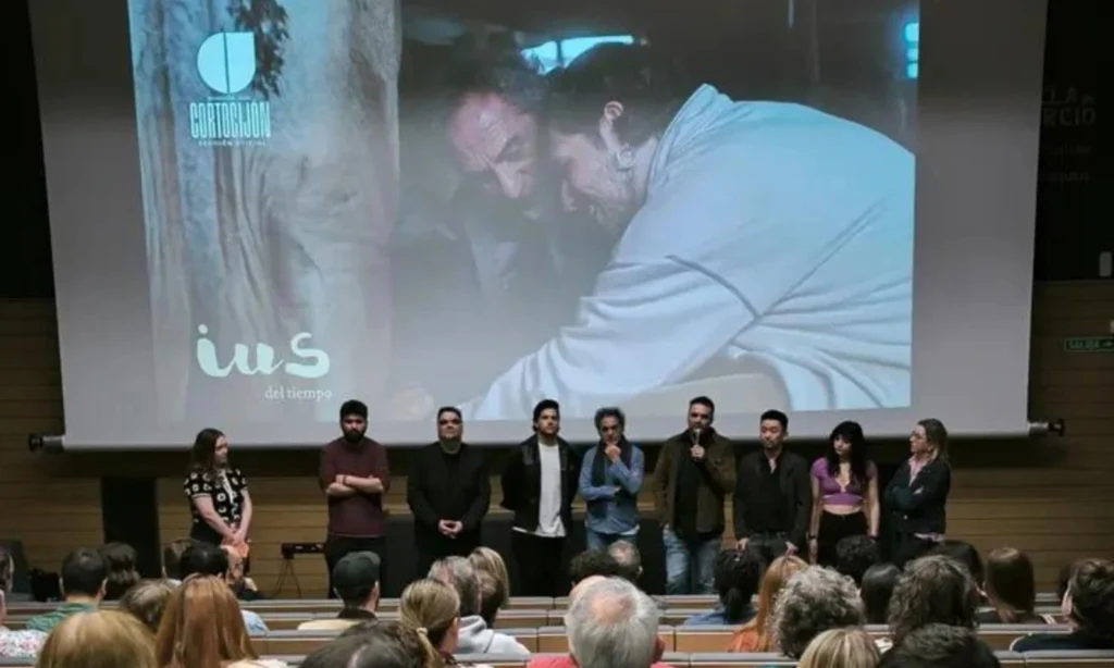 IUS of Time film team attending the premiere at the XI CortoGijón Festival in Spain, April 2025