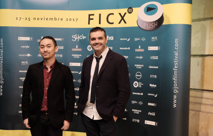 Photocall at the 55th Gijón International Film Festival (FICX 2017) with directors Roberto F. Canuto and Xu Xiaoxi.