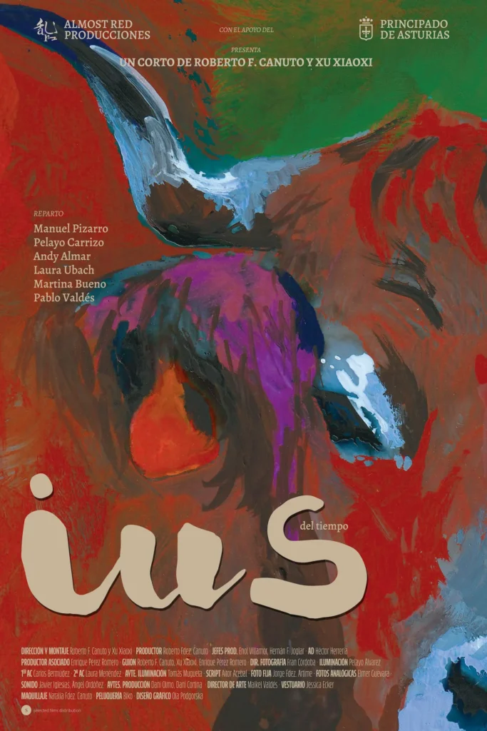 Póster IUS del tiempo, cortometraje Asturias LGBTIQ, short film, Roberto F. Canuto, Xu Xiaoxi