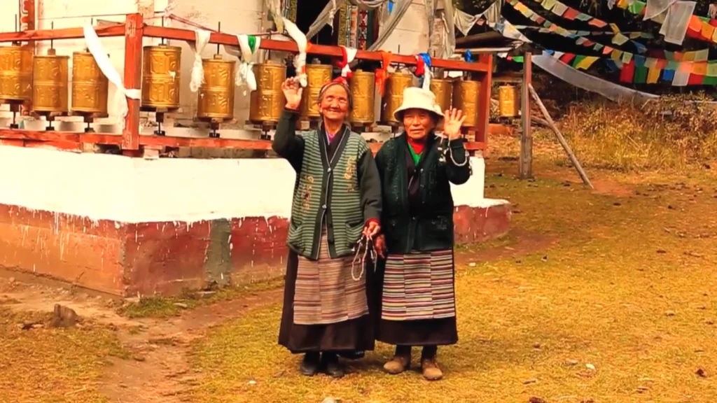 Still from the tourism promotional video A Day in Bomi (2013), natural landscapes and cultural traditions of Bomi, Tibet, China
