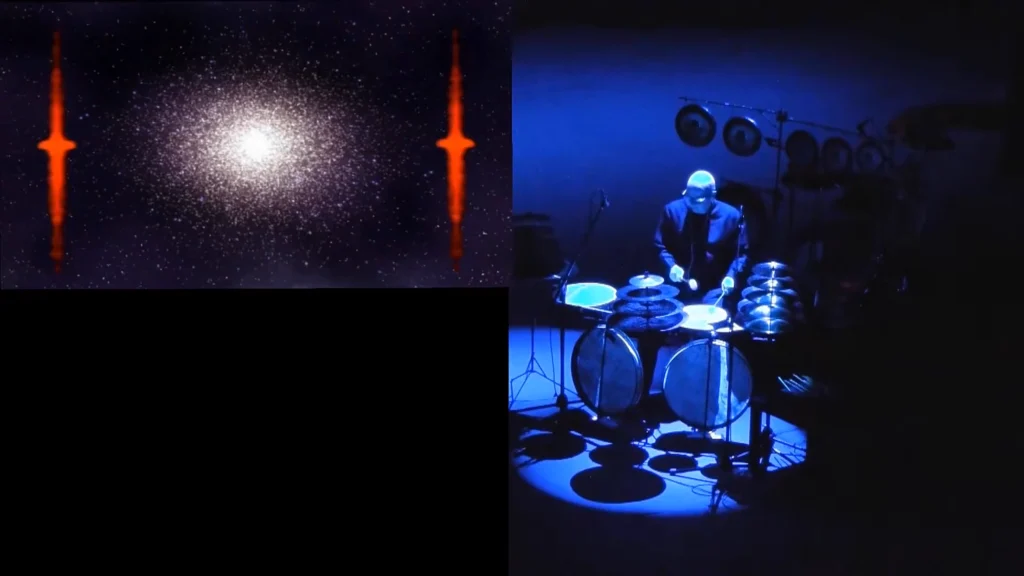 Andrea Centazzo in the documentary Einstein’s Cosmic Messengers, a Caltech and LIGO project about gravitational waves (2010)