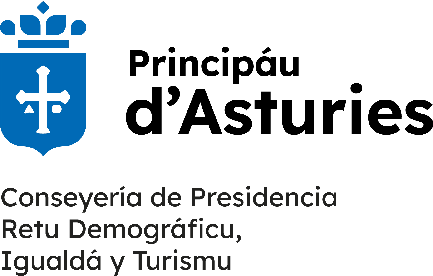Government of the Principality of Asturias logo, institutional supporter of the Alquila Ho! campaign