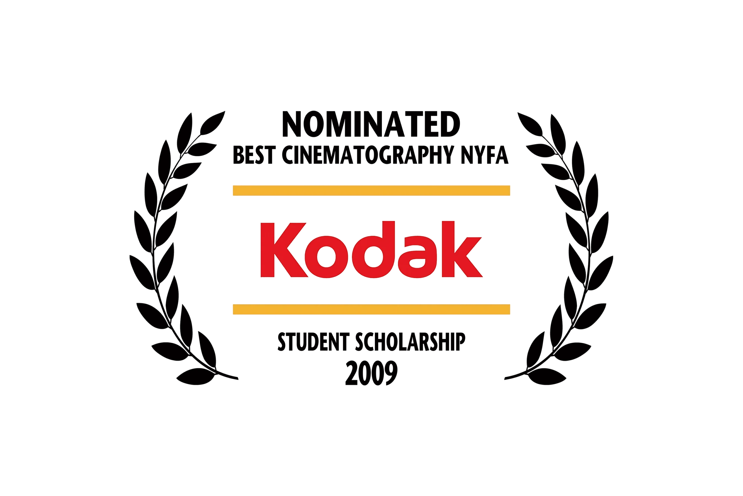 Toto Forever nominated for Best Cinematography at the Kodak Scholarship Awards (2009)