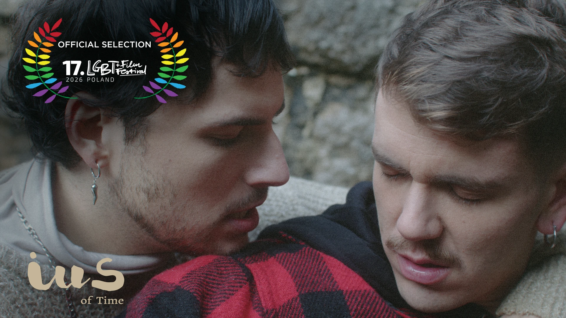 IUS of Time film still in an abandoned mine featuring Luca and Rodri, selected at the 17th LGBT+ Film Festival Poland