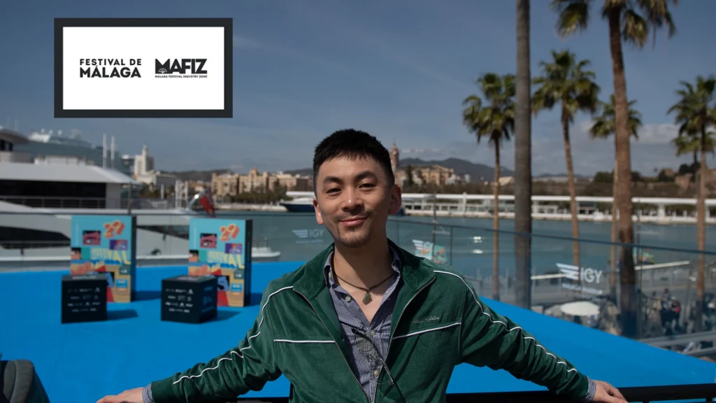 Xu Xiaoxi durante su participación en MAFIZ, la zona de industria del Festival de Málaga 2026.